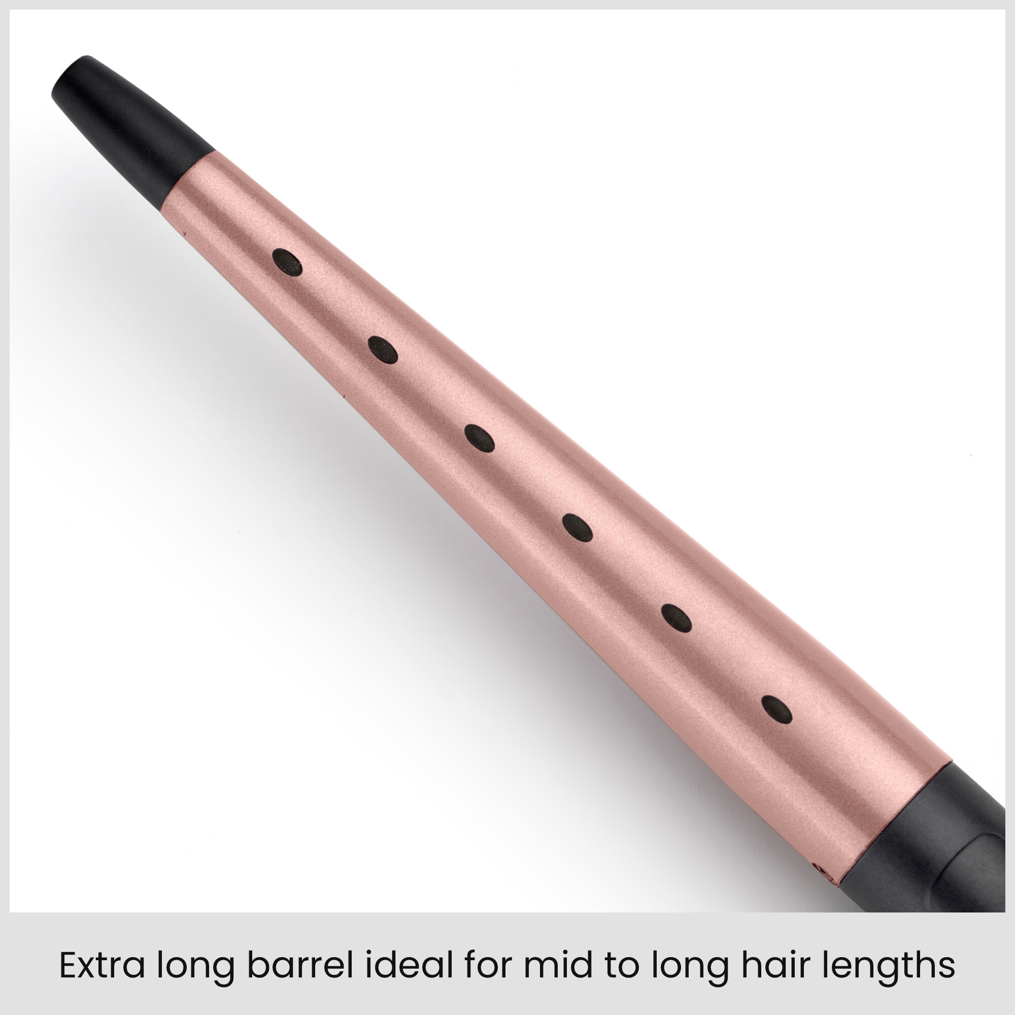 Extra long barrel ideal for mid to long hair lengths